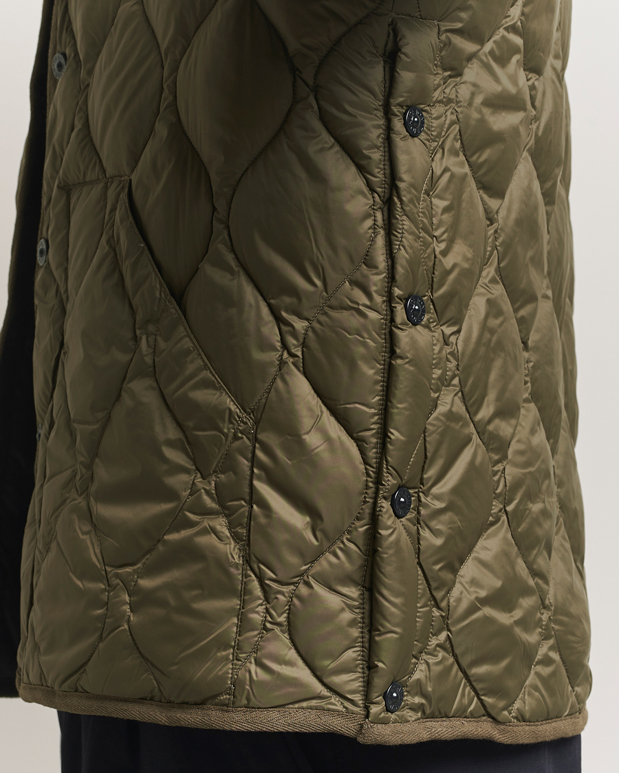 Herre | Jakker | TAION | Military Crew Neck Down Jacket Dark Olive