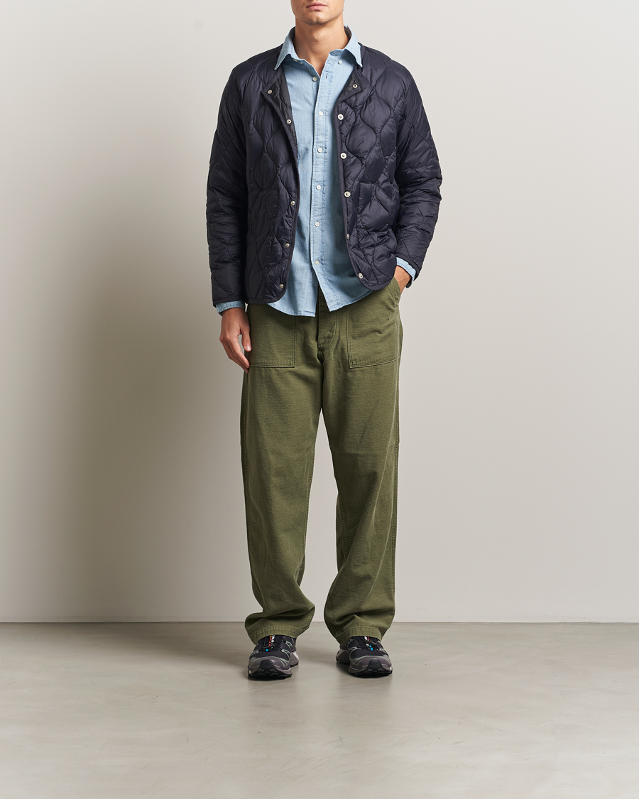 Herre | Jakker | TAION | Military Crew Neck Down Jacket Navy