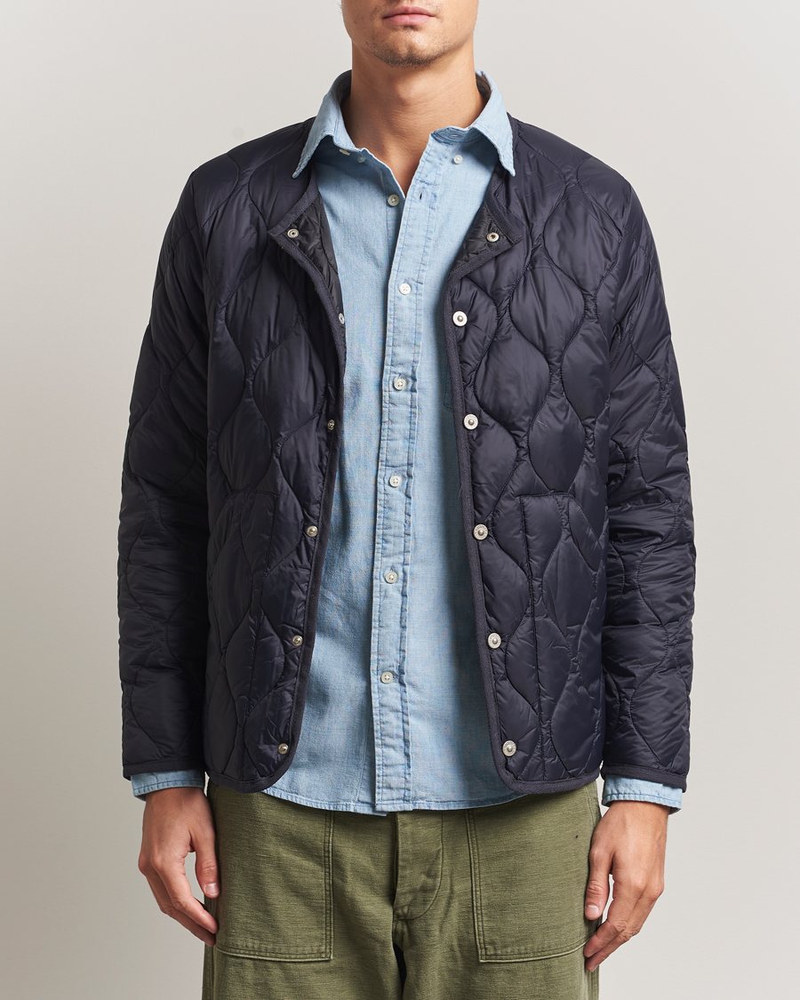 Herre | Jakker | TAION | Military Crew Neck Down Jacket Navy