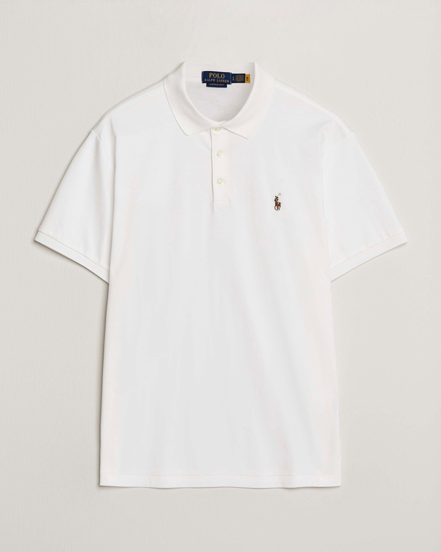 Herre | Polotrøjer | Polo Ralph Lauren | Custom Slim Fit Cotton Polo White