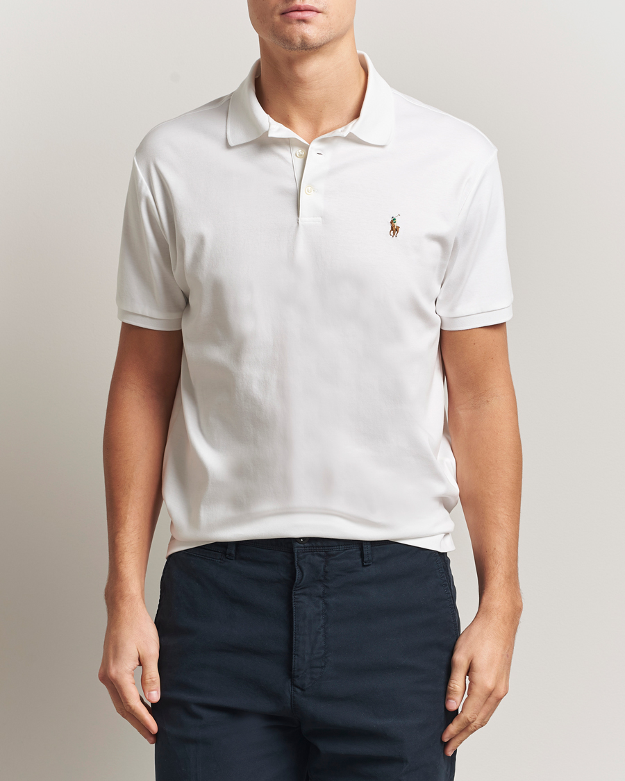 Herre | Polotrøjer | Polo Ralph Lauren | Custom Slim Fit Cotton Polo White