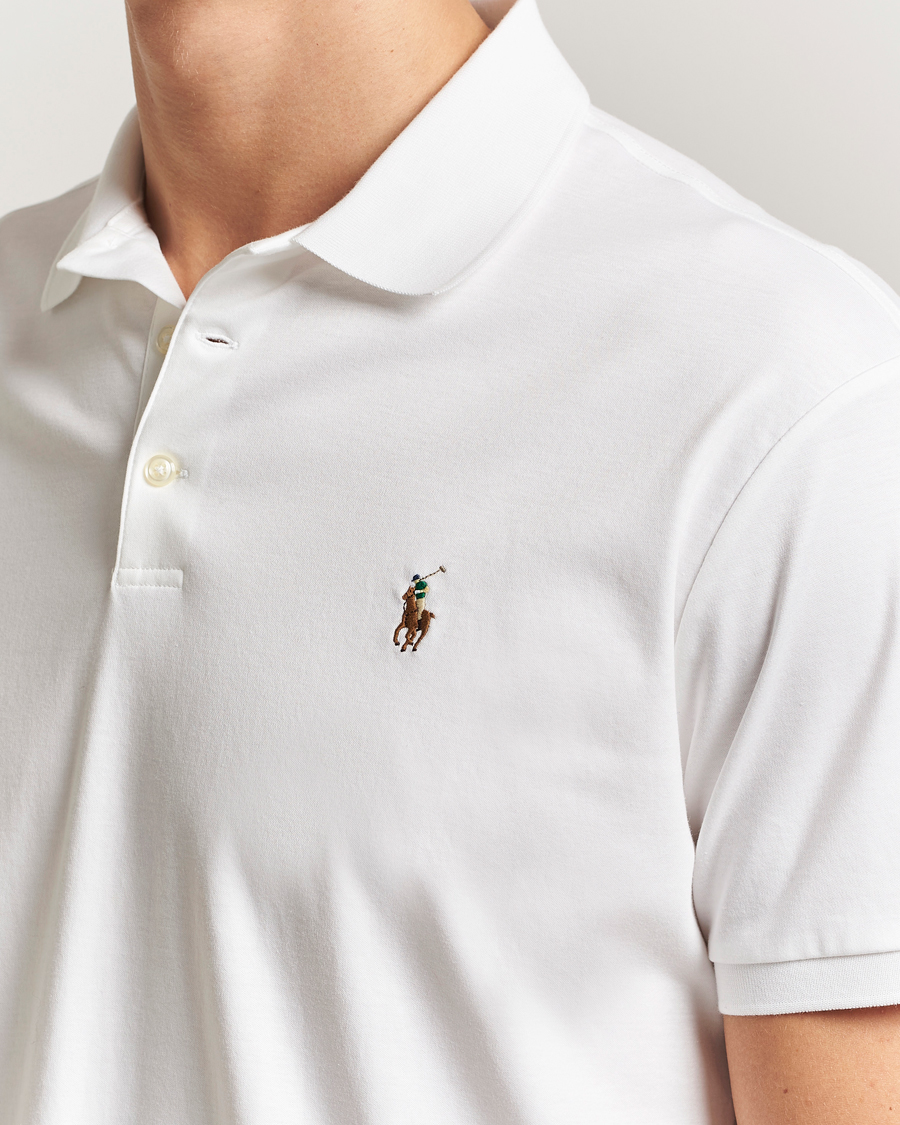 Herre | Polotrøjer | Polo Ralph Lauren | Custom Slim Fit Cotton Polo White