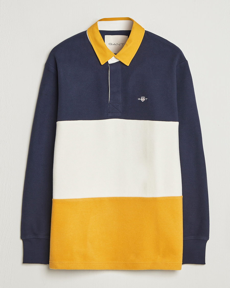 Herre | Trøjer | Gant | Blocked Heavy Rugger Evening Blue Multi
