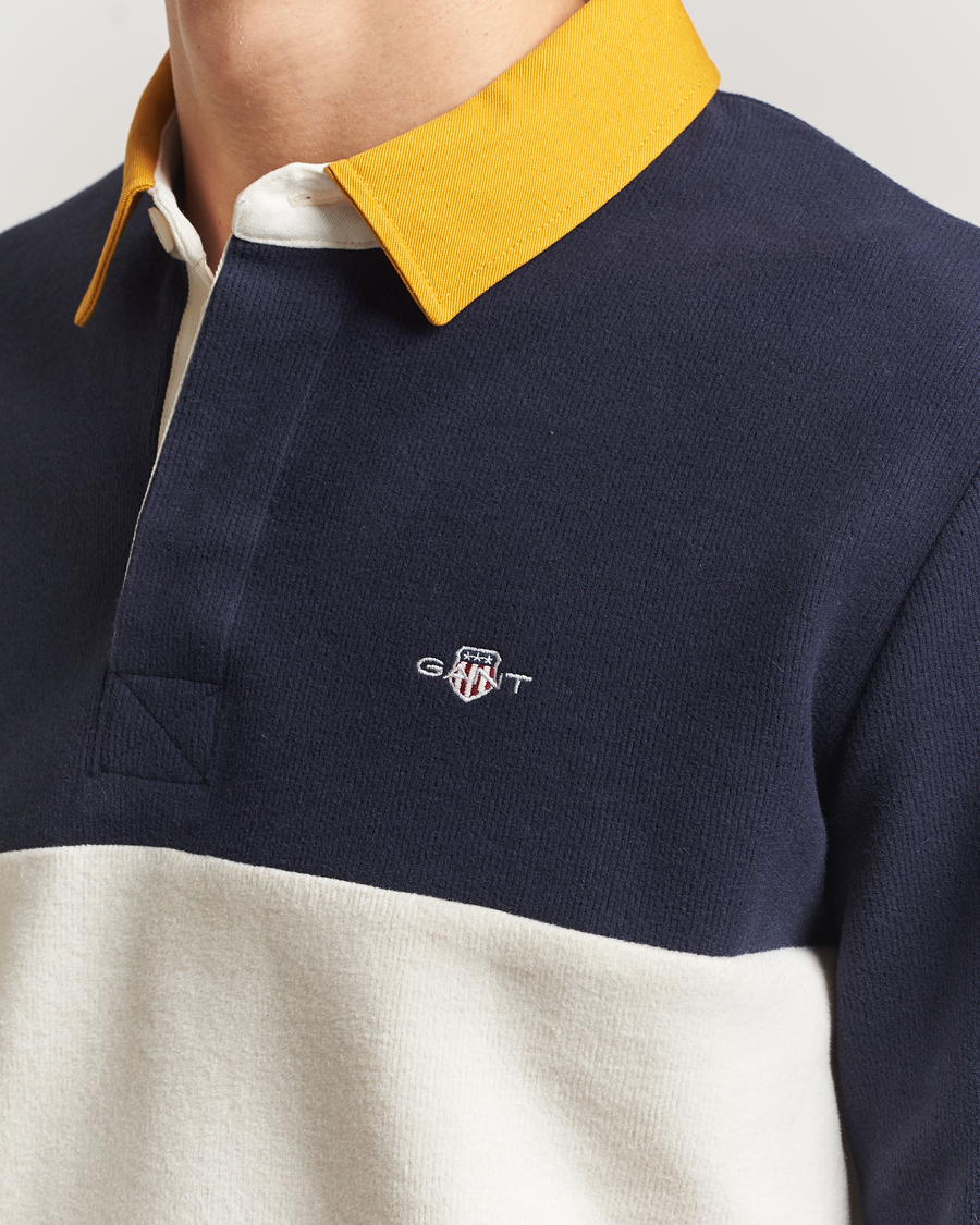 Herre | Trøjer | Gant | Blocked Heavy Rugger Evening Blue Multi
