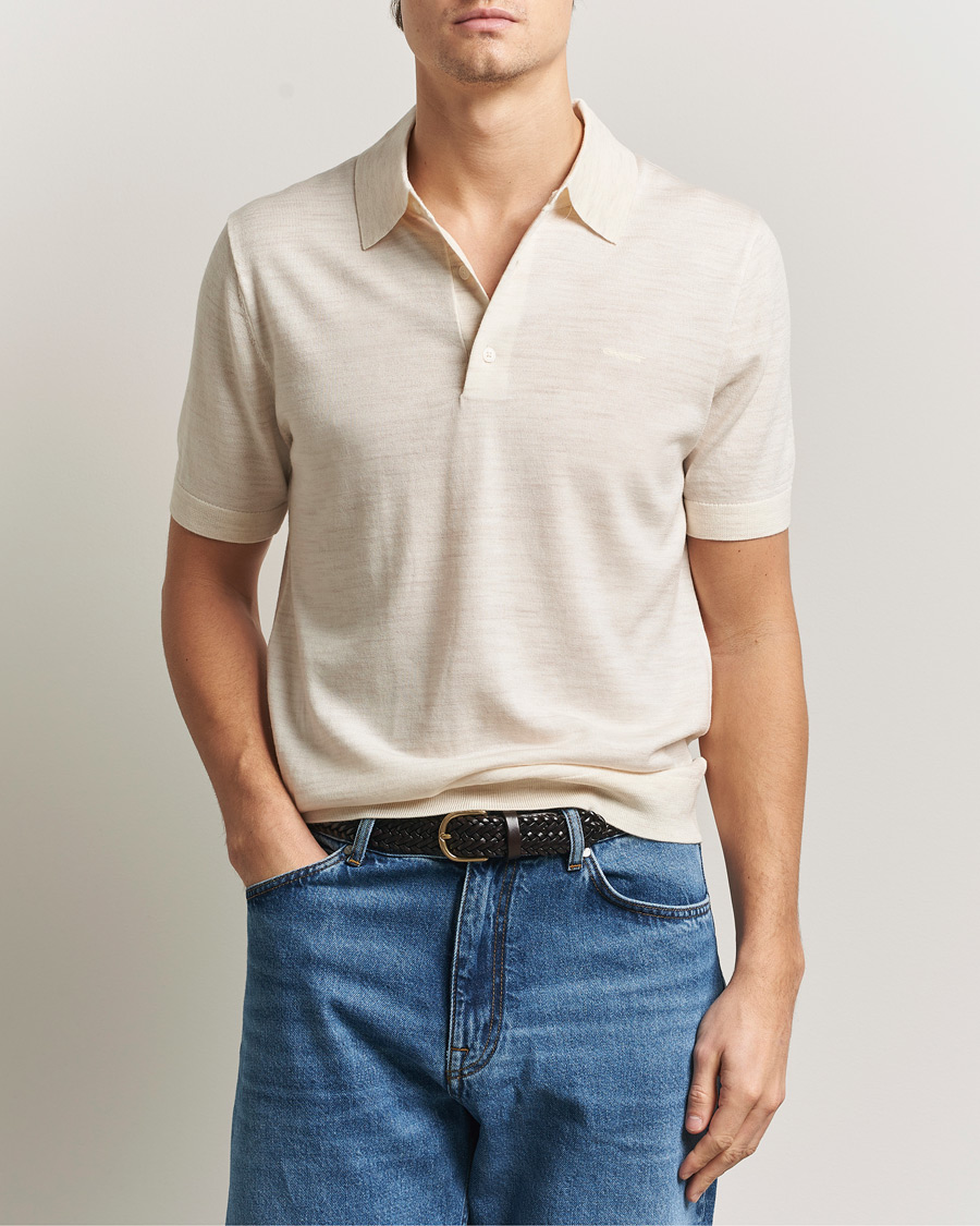 Herre | Polotrøjer | Gant | Extrafine Merino Polo Seed Melange
