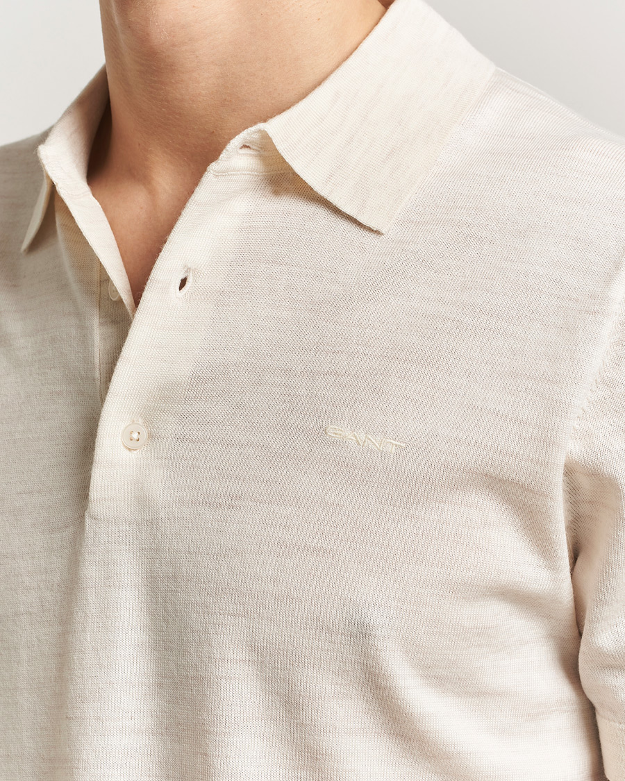 Herre | Polotrøjer | Gant | Extrafine Merino Polo Seed Melange
