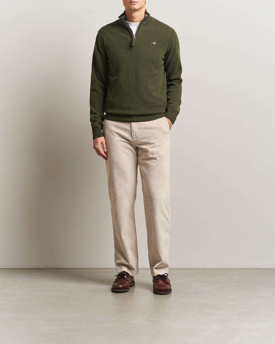 Herre | Bukser | GANT | Straight Fit Corduroy Trousers Putty