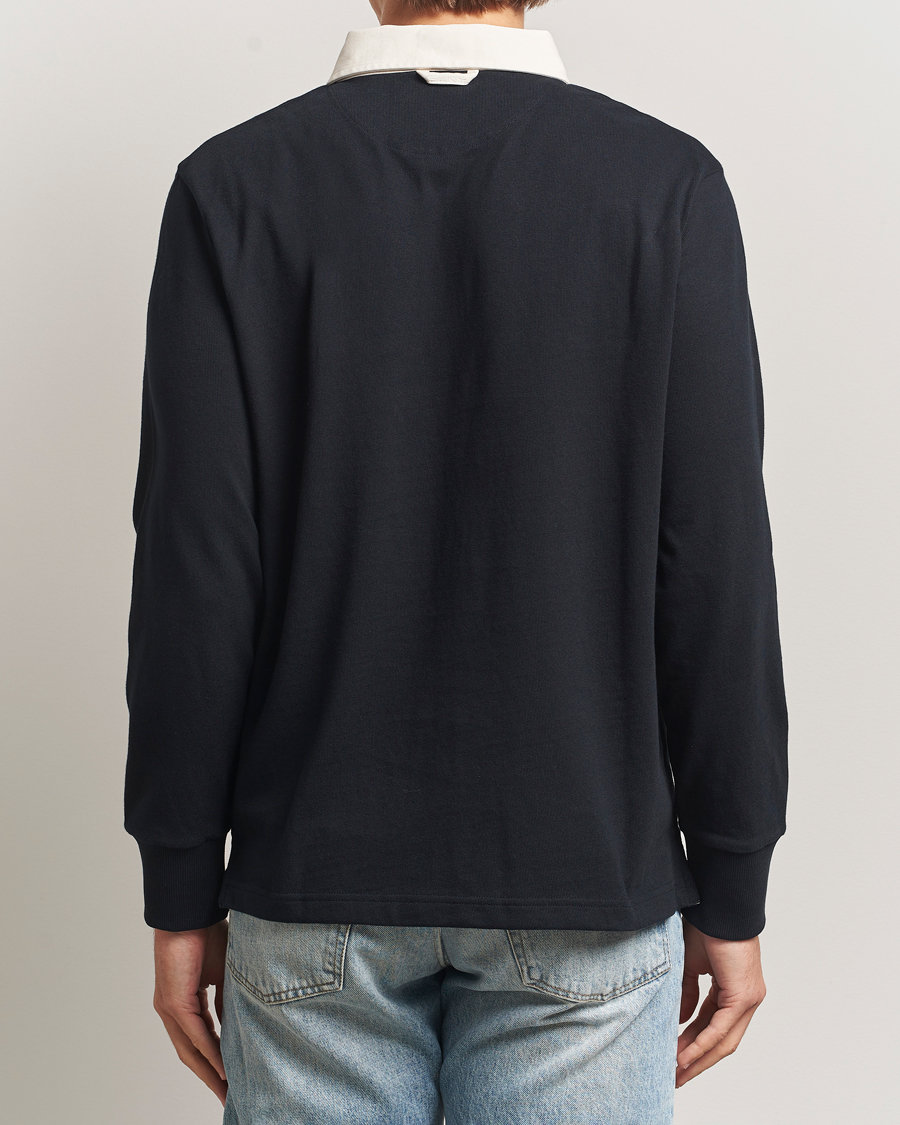 Herre | Trøjer | GANT | Blocked Logo Heavy Rugger Black