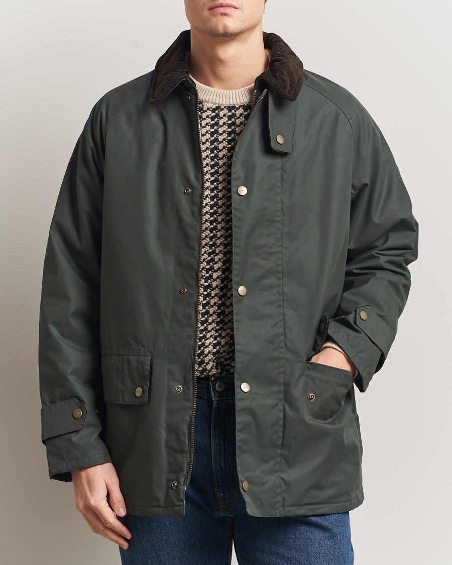 Herre | Jakker | Gant | Waxed Barn Jacket Woody Green