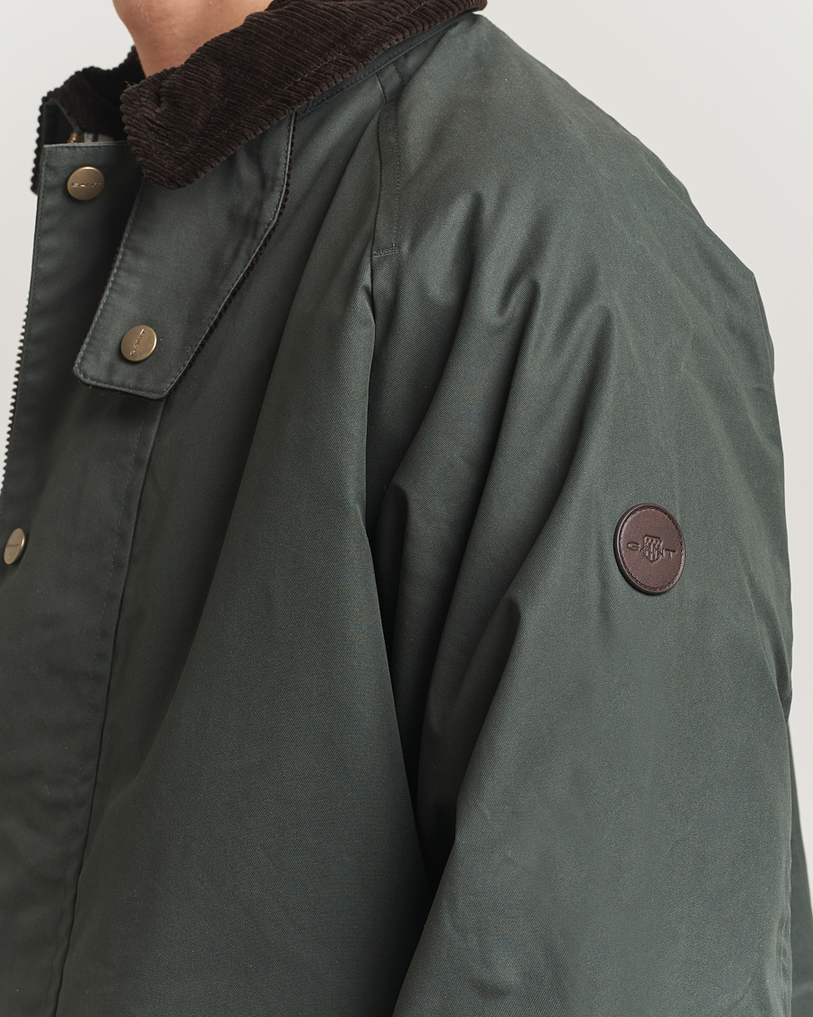 Herre | Jakker | GANT | Waxed Barn Jacket Woody Green