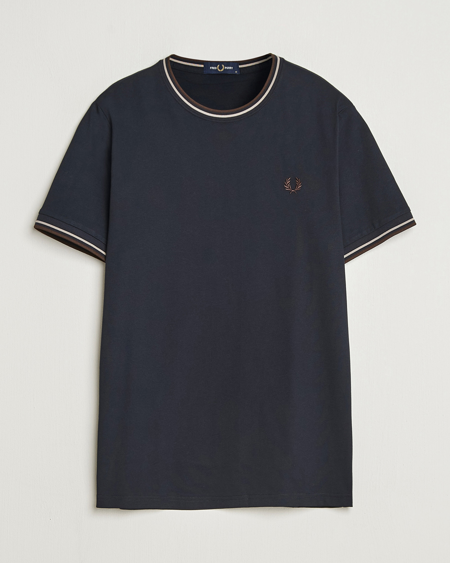 Herre | T-Shirts | Fred Perry | Twin Tipped T-Shirt Navy