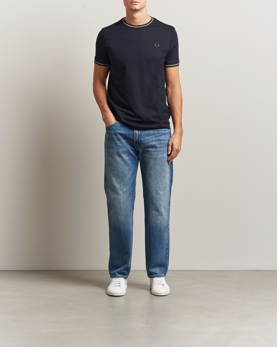 Herre | T-Shirts | Fred Perry | Twin Tipped T-Shirt Navy