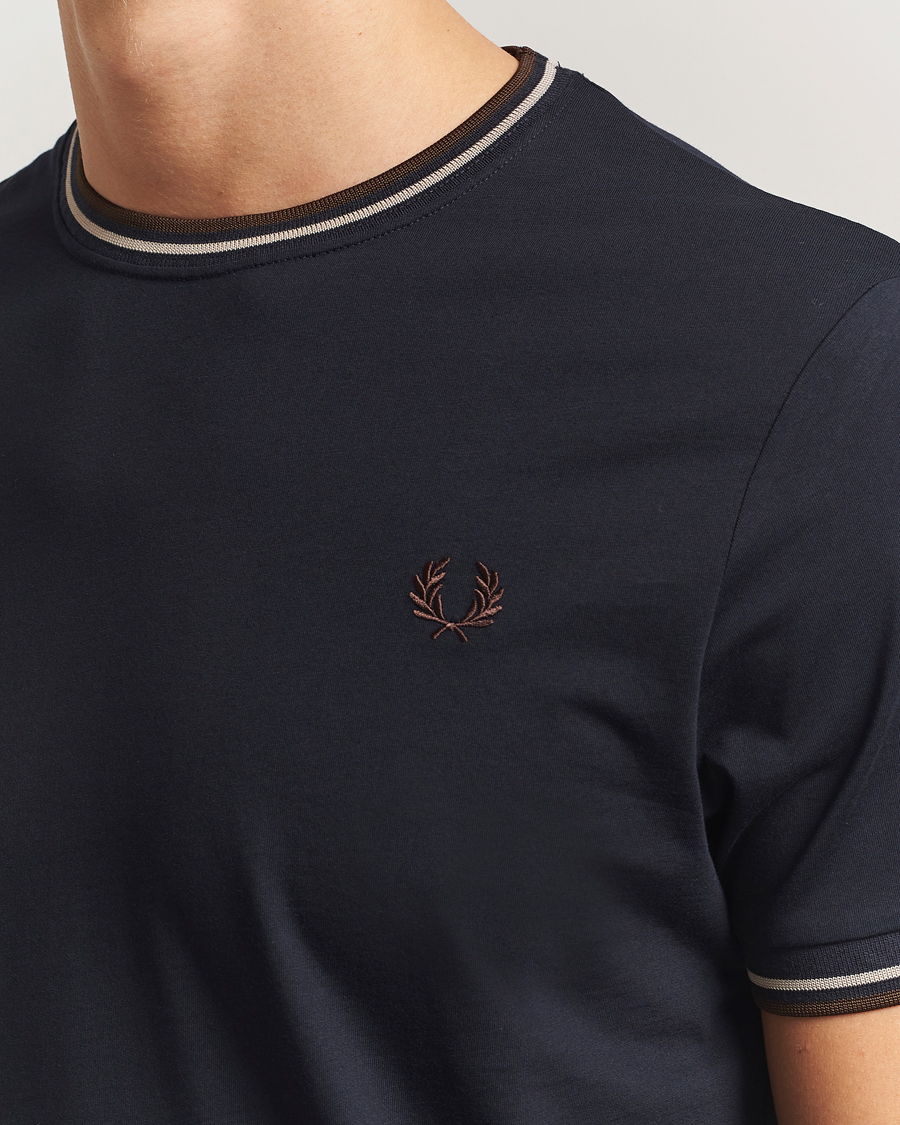 Herre | T-Shirts | Fred Perry | Twin Tipped T-Shirt Navy
