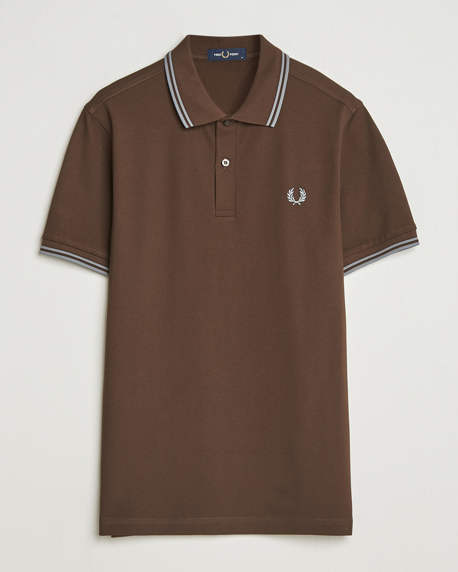 Herre | Polotrøjer | Fred Perry | Twin Tipped Shirt Burnt Tobacco