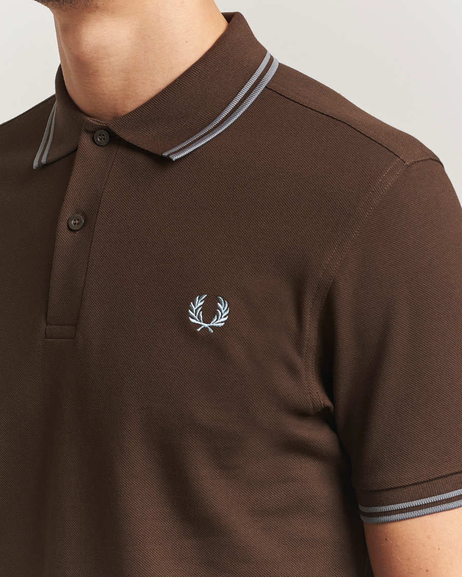 Herre | Polotrøjer | Fred Perry | Twin Tipped Shirt Burnt Tobacco