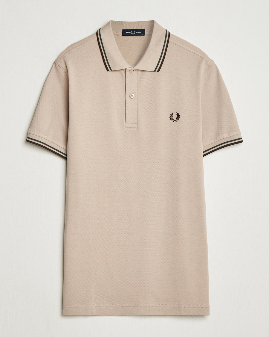 Herre | Polotrøjer | Fred Perry | Twin Tipped Shirt Warm Oat