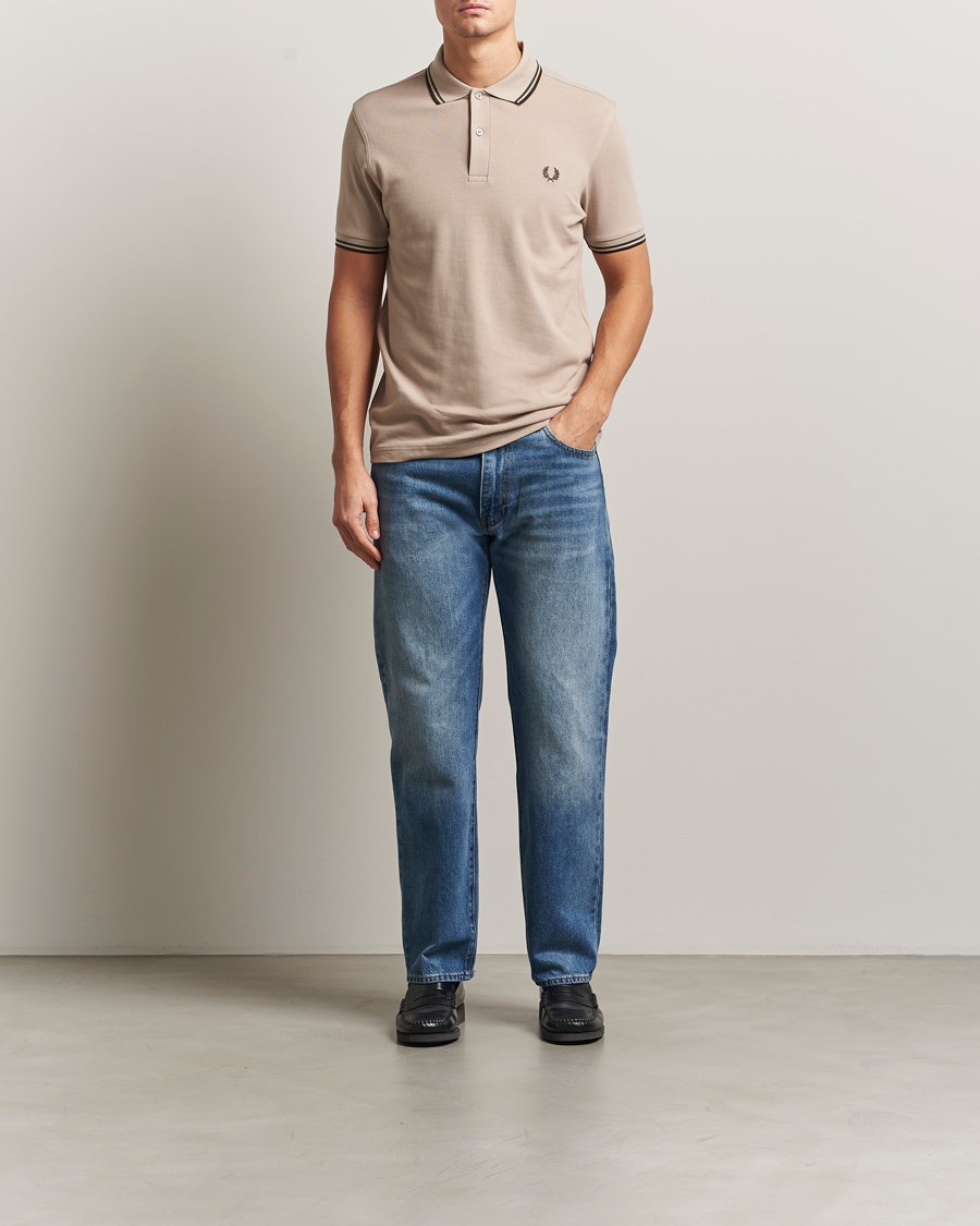 Herre | Polotrøjer | Fred Perry | Twin Tipped Shirt Warm Oat
