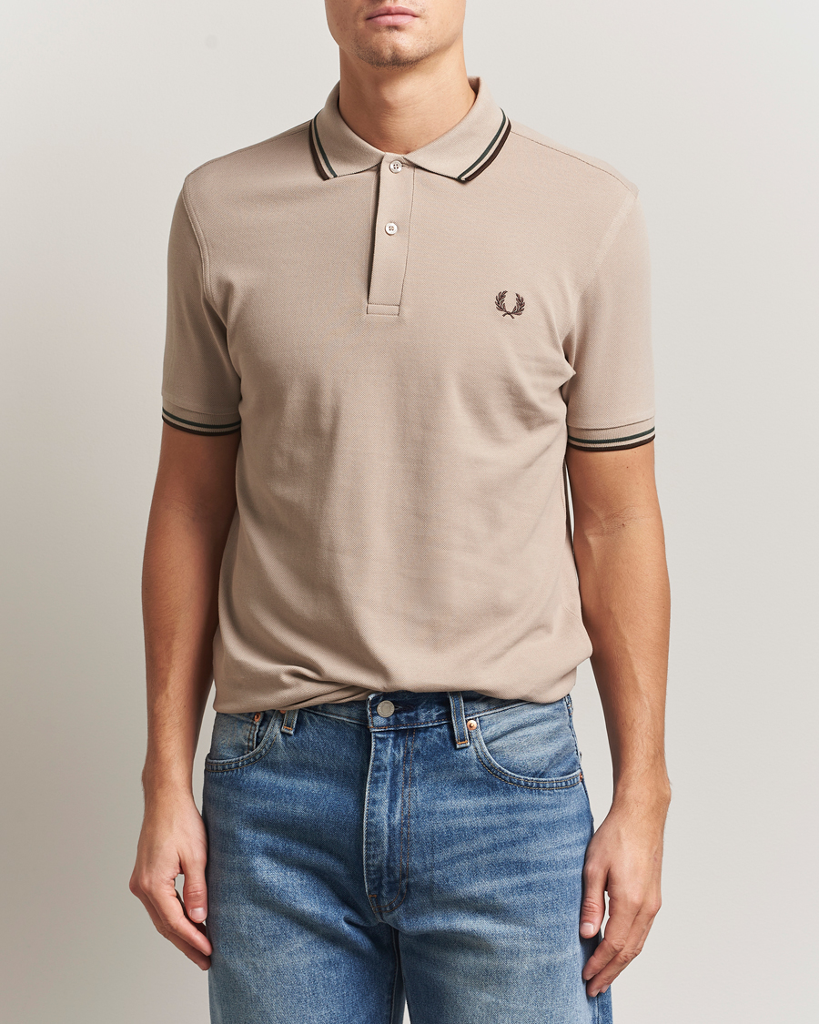 Herre | Polotrøjer | Fred Perry | Twin Tipped Shirt Warm Oat