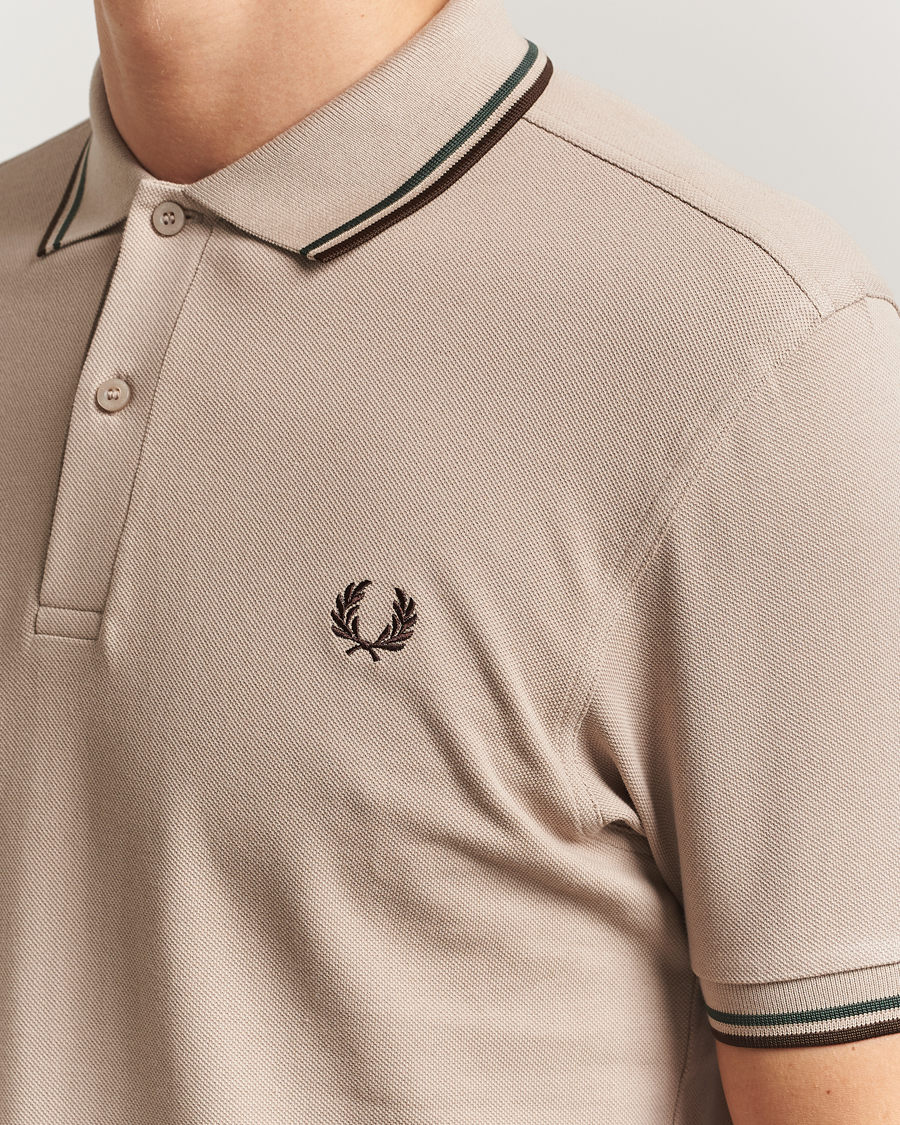 Herre | Polotrøjer | Fred Perry | Twin Tipped Shirt Warm Oat