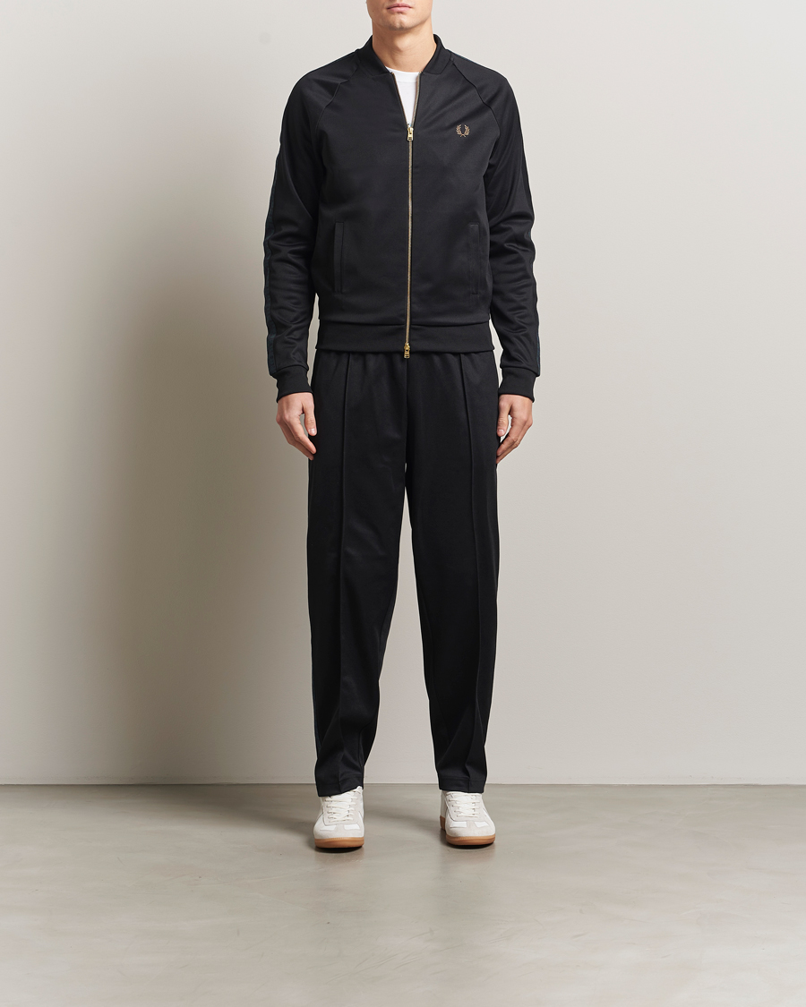Herre | Trøjer | Fred Perry | Blackwatch Tartan Taped Track Jacket Black