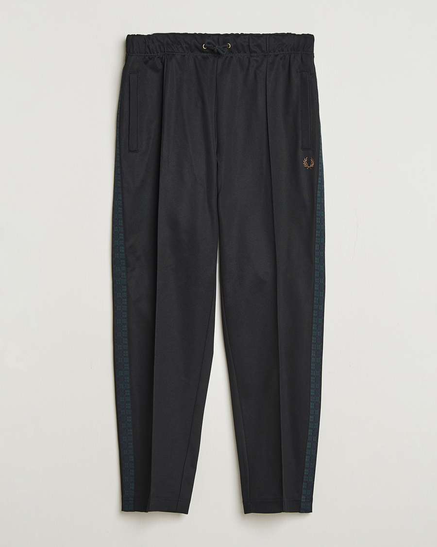 Herre | Bukser | Fred Perry | Blackwatch Tartan Taped Track Pants Black