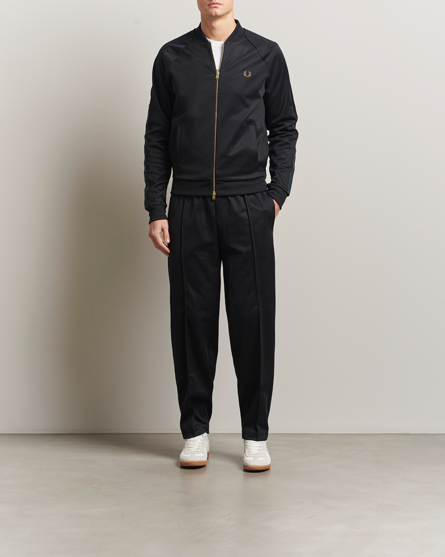 Herre | Bukser | Fred Perry | Blackwatch Tartan Taped Track Pants Black