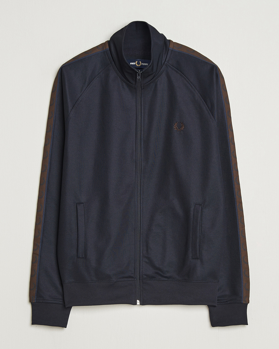 Herre | Trøjer | Fred Perry | Taped Track Jacket Navy