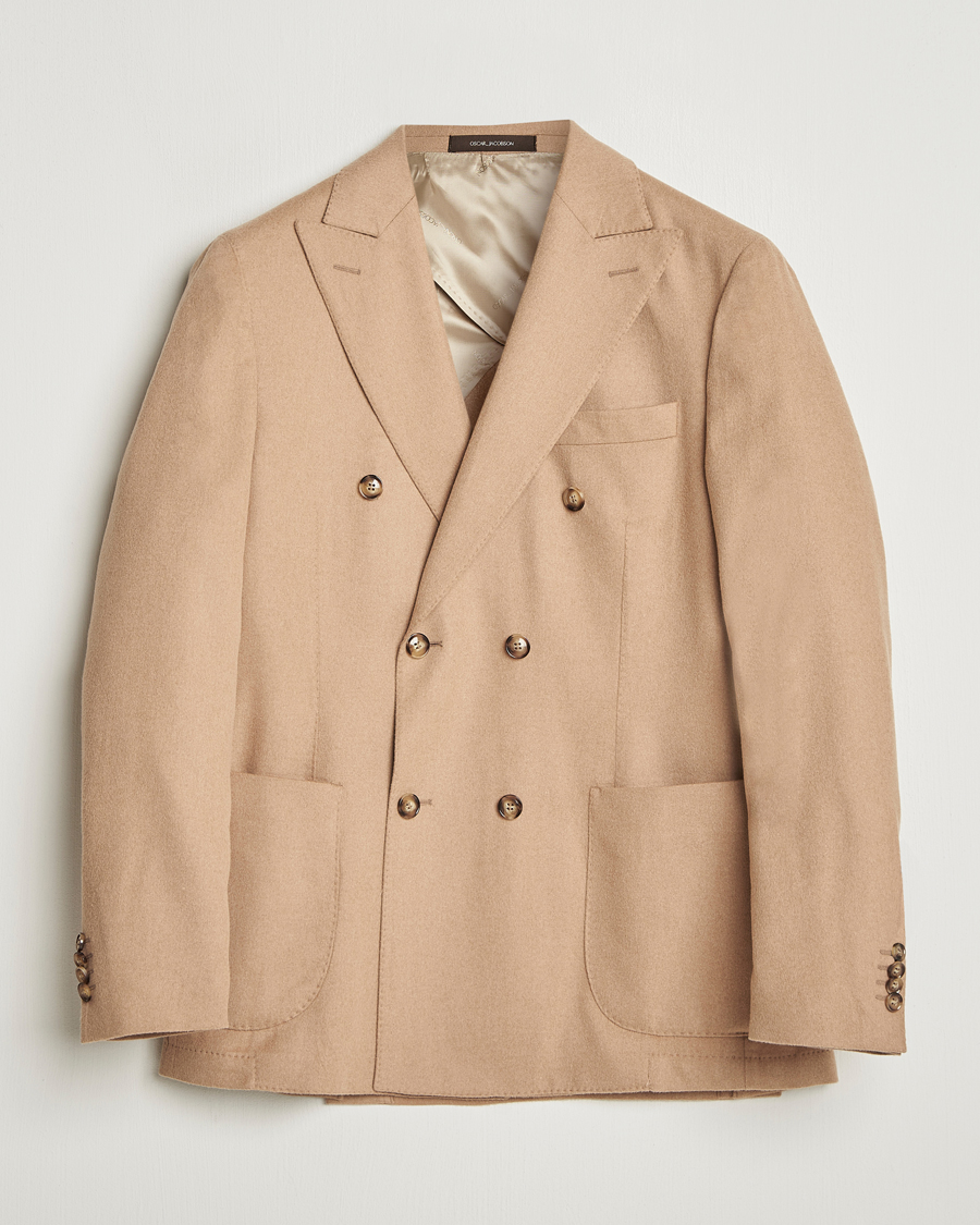 Herre | Blazere & jakker | Oscar Jacobson | Farris Baby Camel Loro Piana Blazer Beige