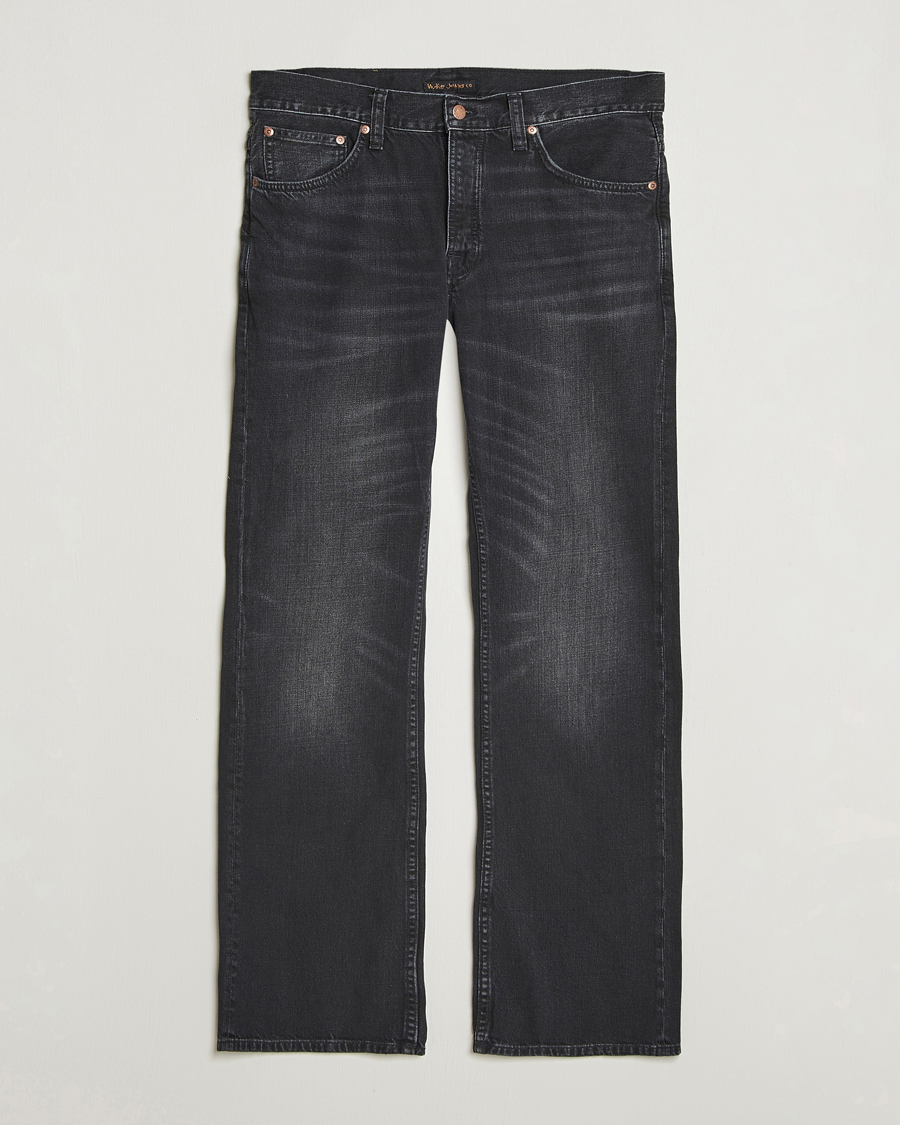 Herre | Jeans | Nudie Jeans | Flare Glenn Jeans Black Storm