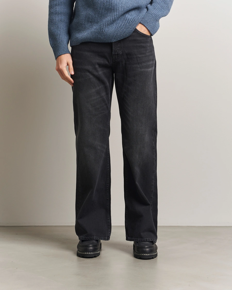 Herre | Jeans | Nudie Jeans | Flare Glenn Jeans Black Storm