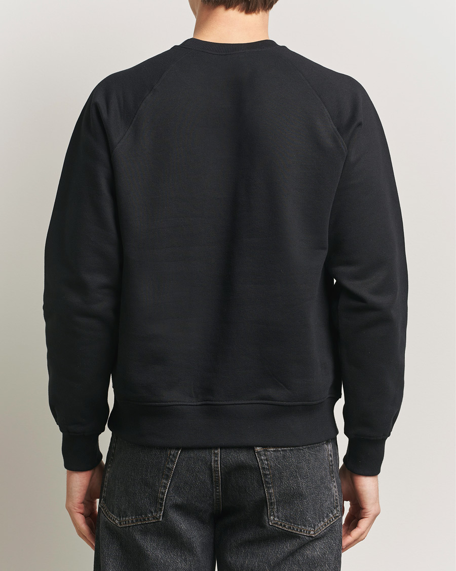 Herre | Trøjer | Nudie Jeans | Palle Logo Crew Neck Sweatshirt Black