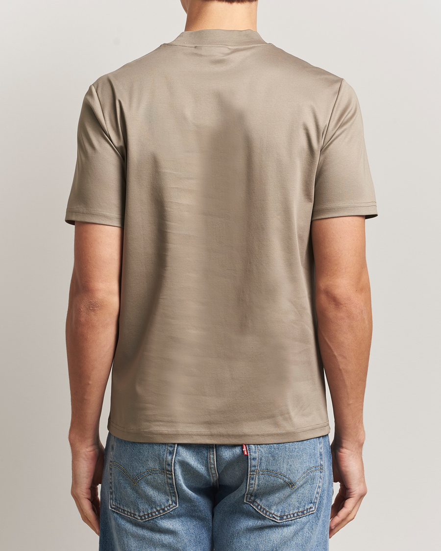 Herre | T-Shirts | J.Lindeberg | Ace Mock Neck T-Shirt Brindle