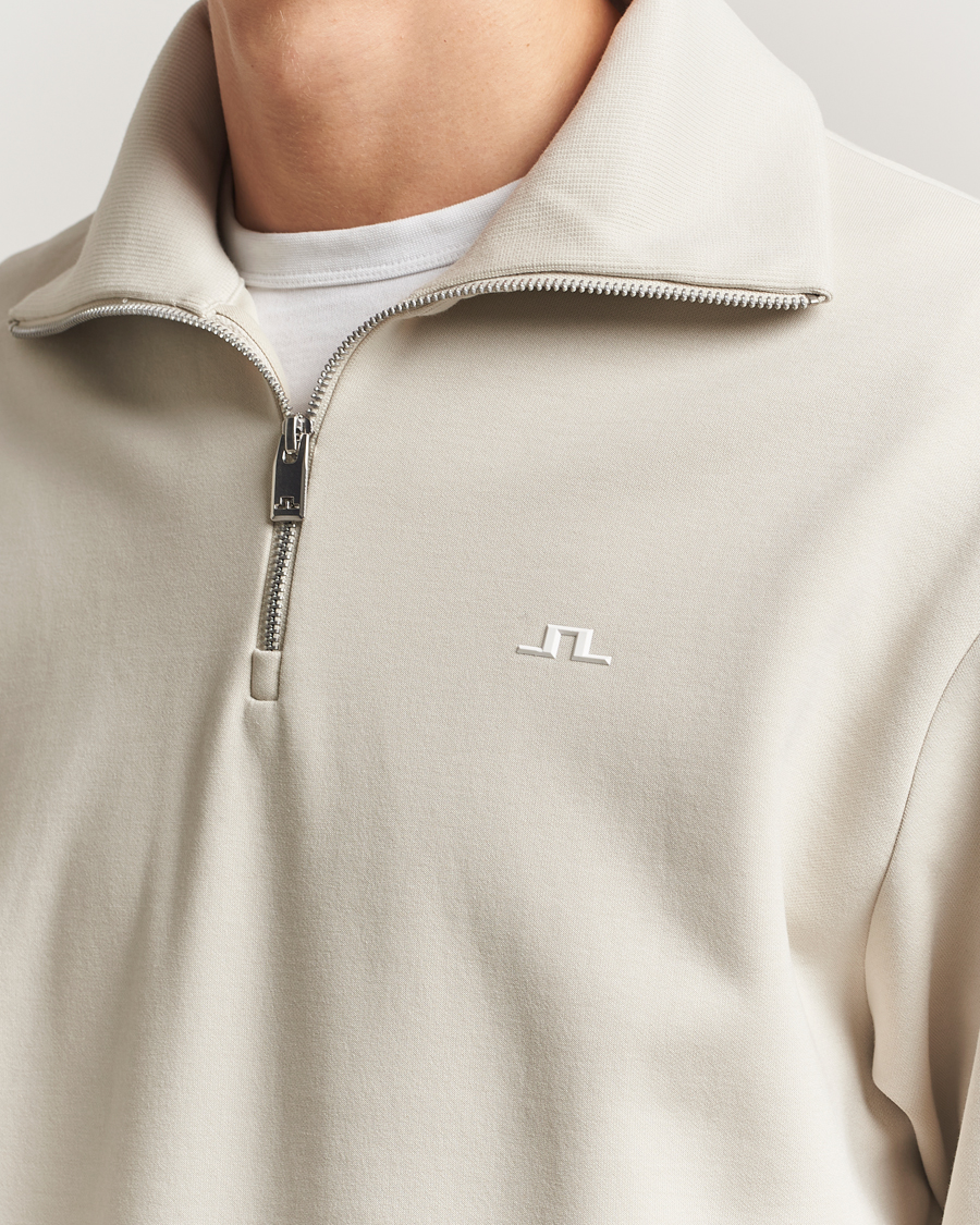 Herre | Trøjer | J.Lindeberg | Callan Jersey Half Zip Moonbeam