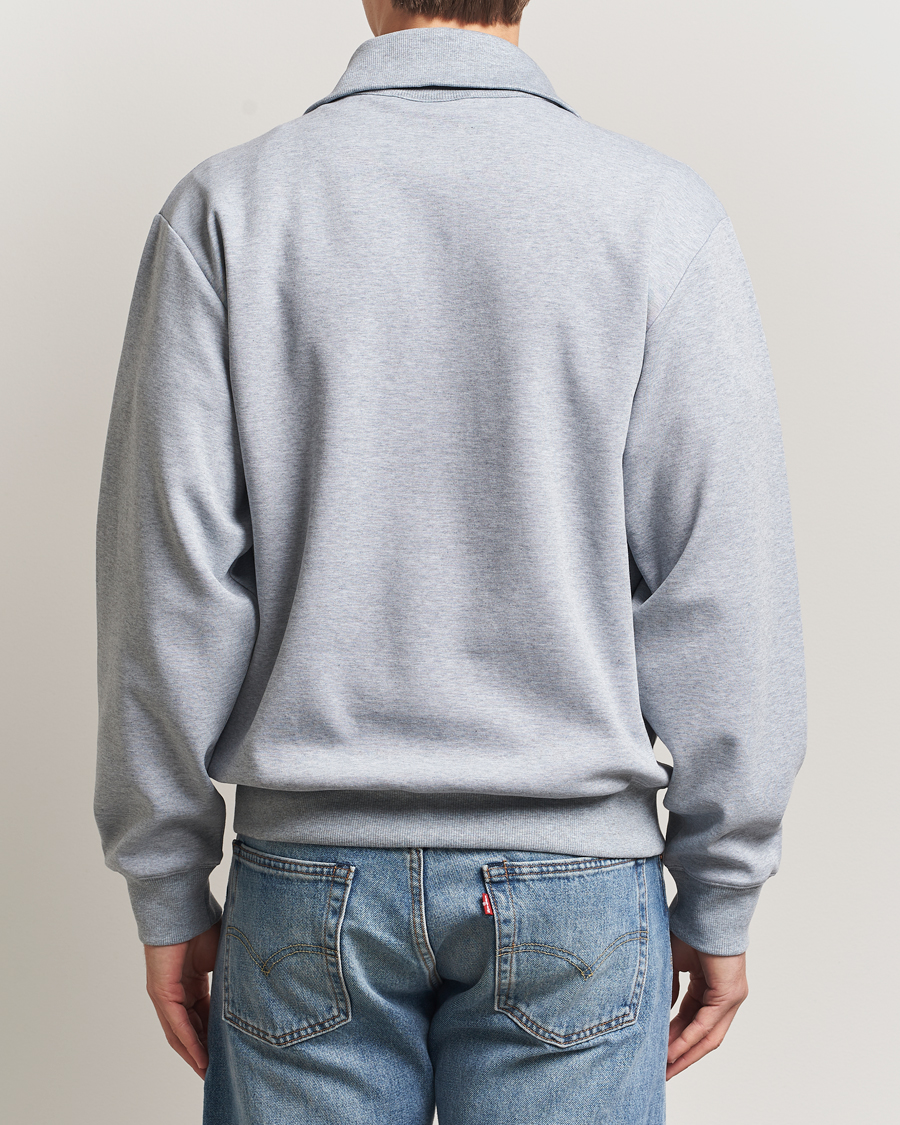 Herre | Trøjer | J.Lindeberg | Callan Jersey Half Zip Medium Grey Melange