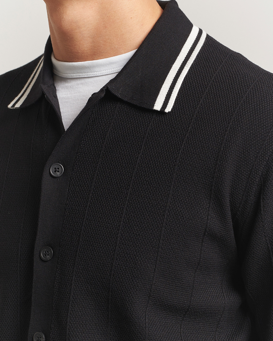 Herre | Trøjer | J.Lindeberg | Willem Structured Cardigan Black