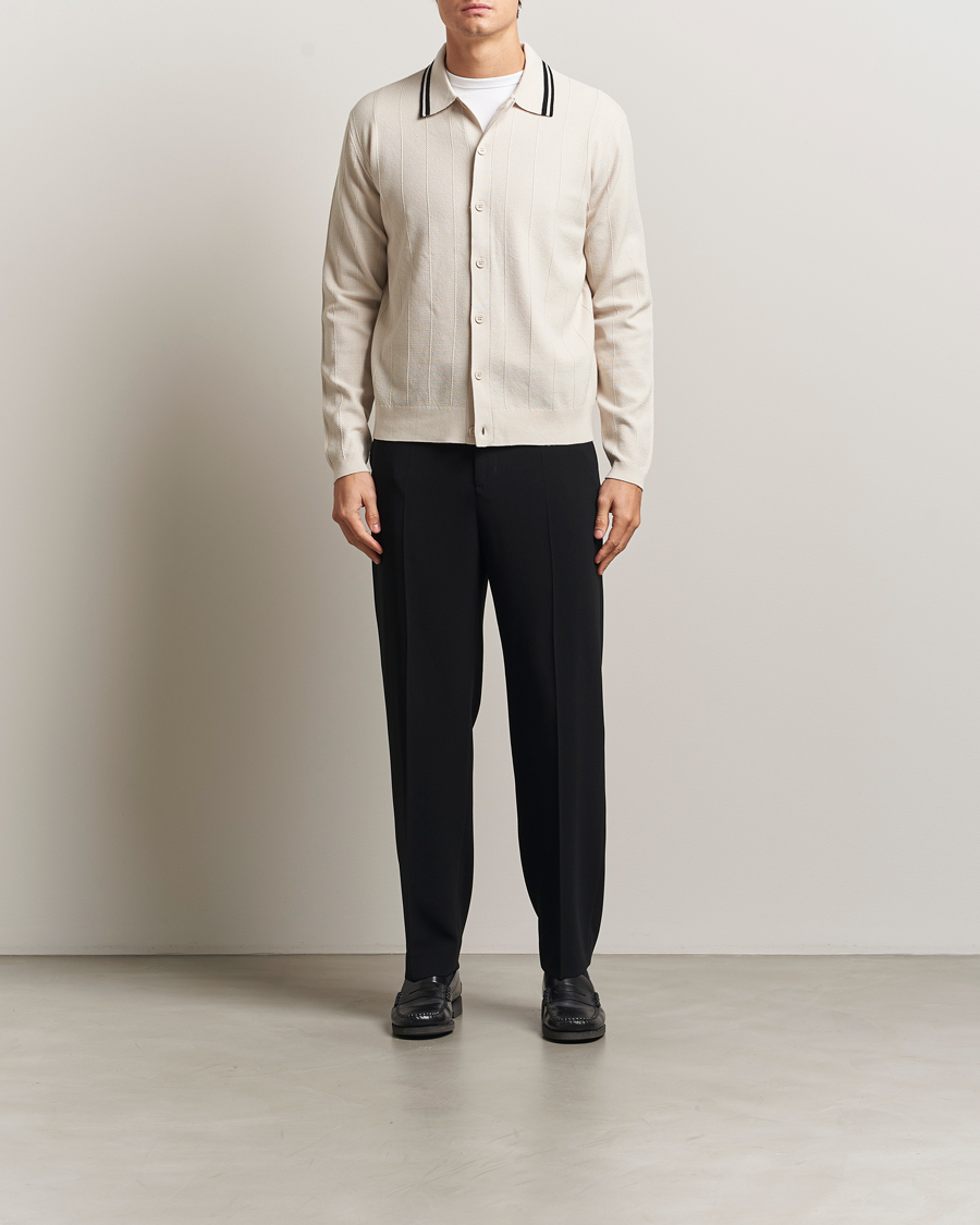Herre | Trøjer | J.Lindeberg | Willem Structured Cardigan Moonbeam
