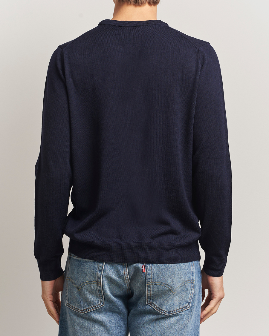 Herre | Trøjer | J.Lindeberg | Keane Merino Crew Neck Navy