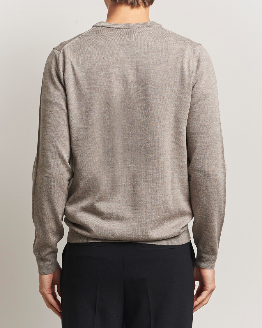 Herre | Trøjer | J.Lindeberg | Keane Merino Crew Neck Brindle Melange