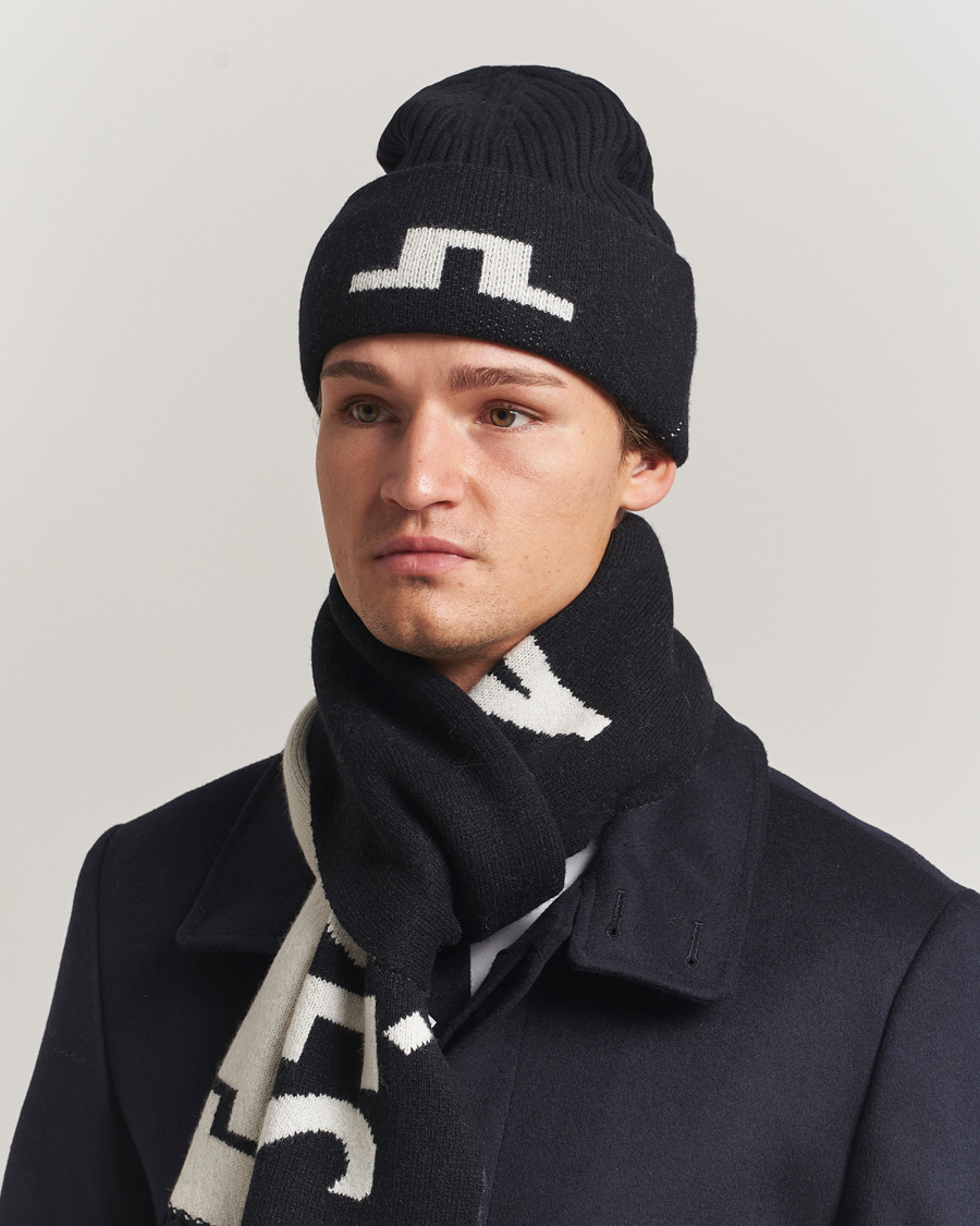 Herre | Huer | J.Lindeberg | Arther Graphic Beanie Black