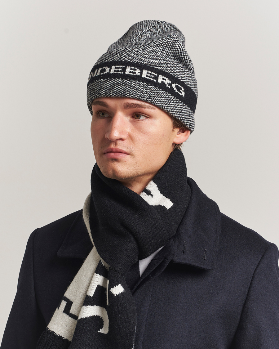 Herre | Huer | J.Lindeberg | Ernie Beanie Black Melange