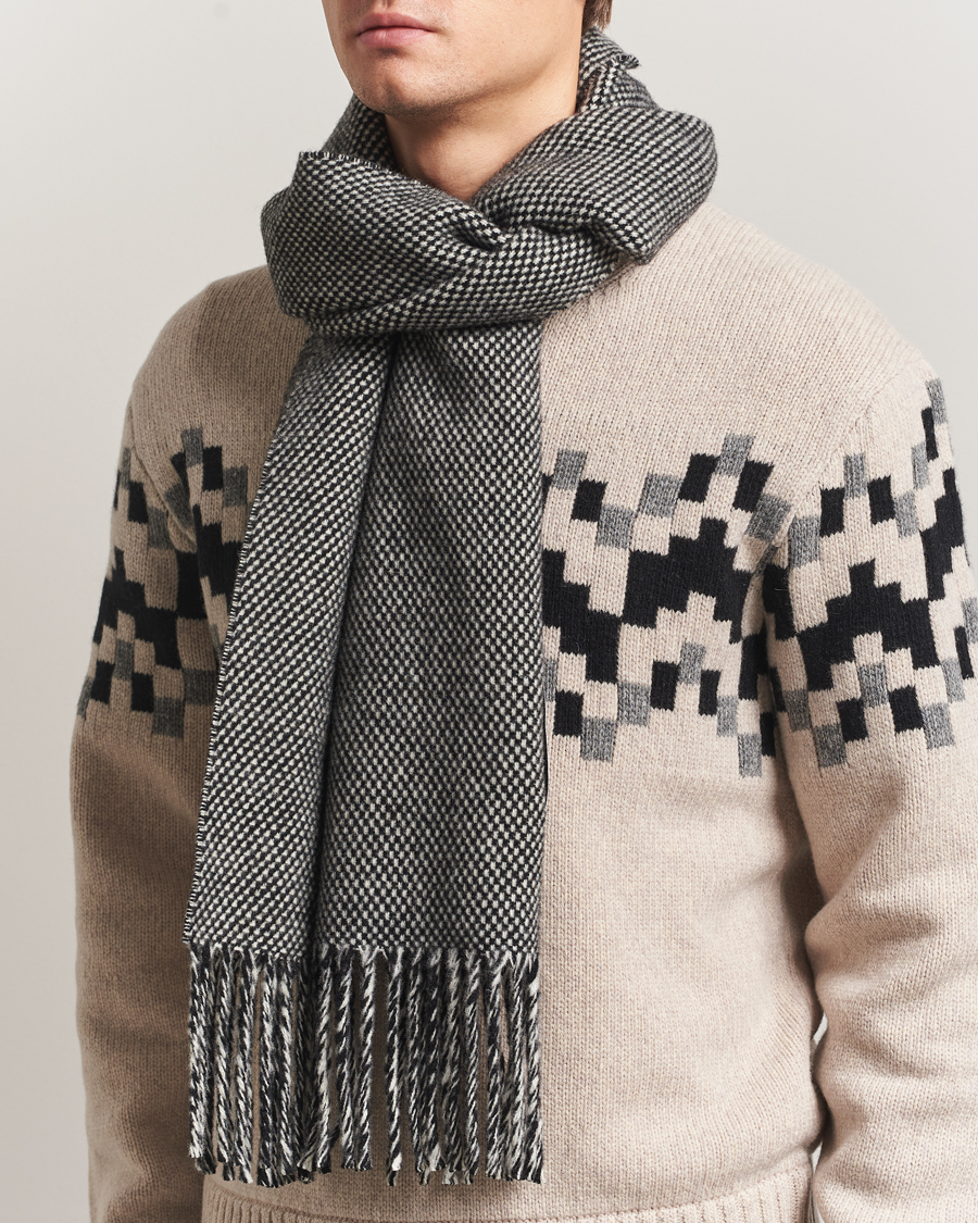 Herre | Halstørklæder | J.Lindeberg | Jared Scarf Black Melange