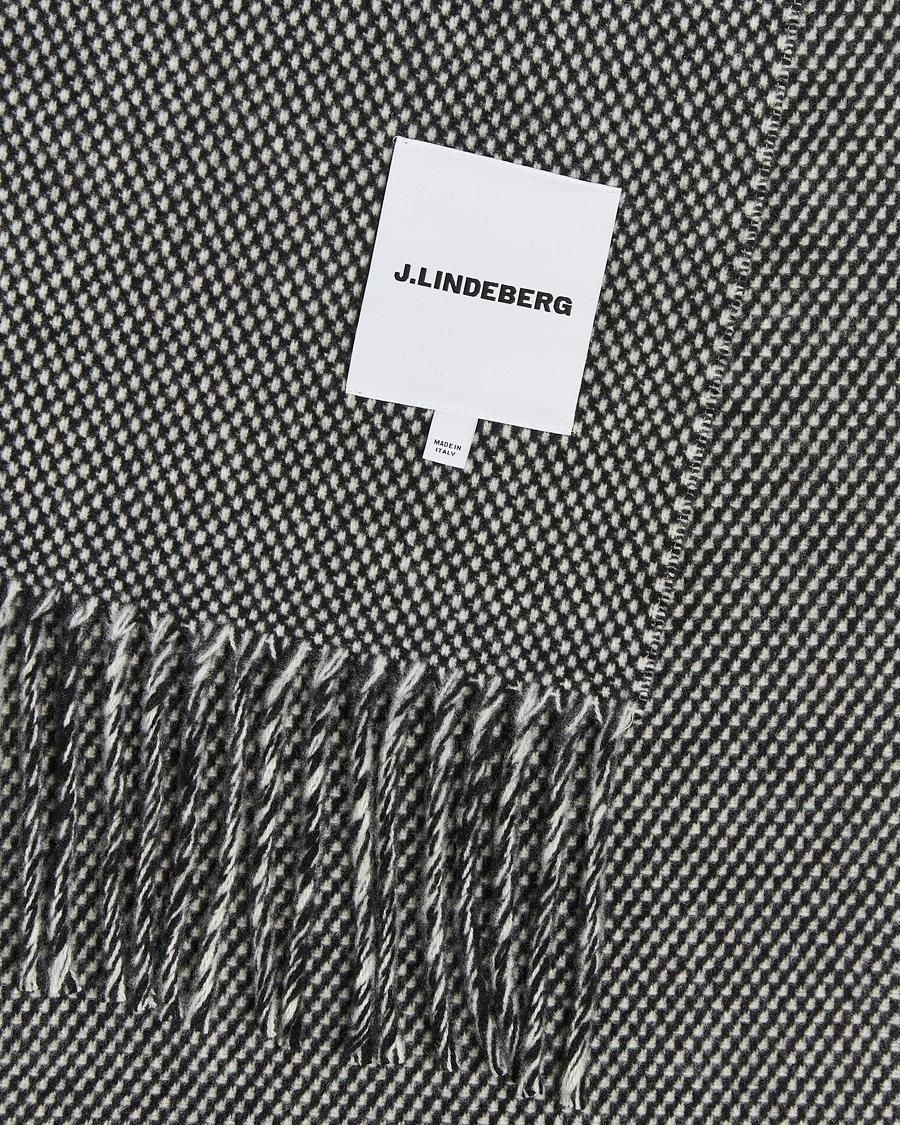 Herre | Halstørklæder | J.Lindeberg | Jared Scarf Black Melange