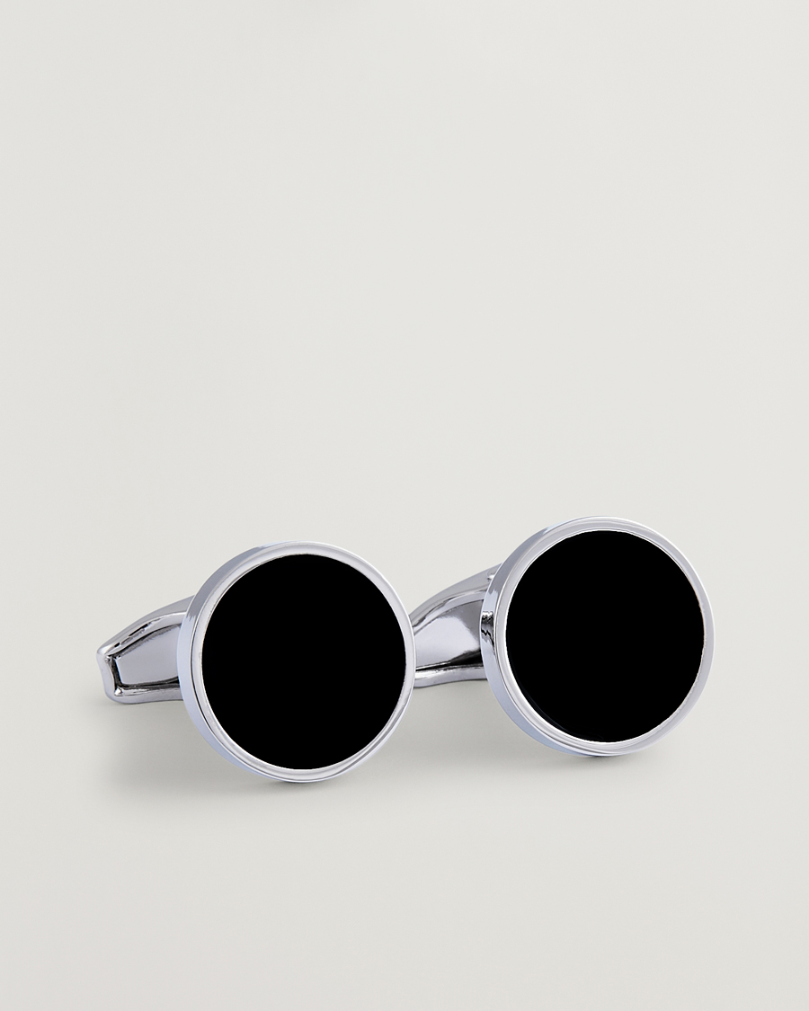 Herre | Manchetknapper | Amanda Christensen | Classic Cufflink Silver/Black
