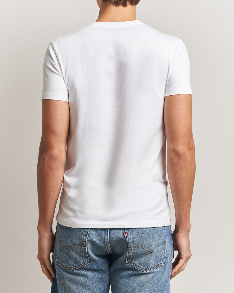 Herre | T-Shirts | Falke | 2-Pack Cotton Crew Neck T-Shirt White