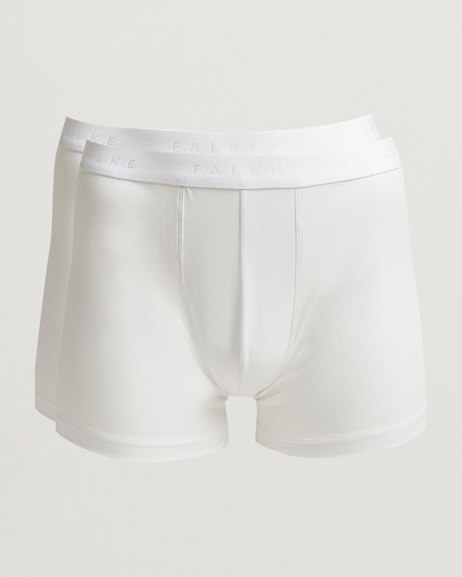 Herre | Undertøj | Falke | 2-Pack Cotton Boxer Briefs White