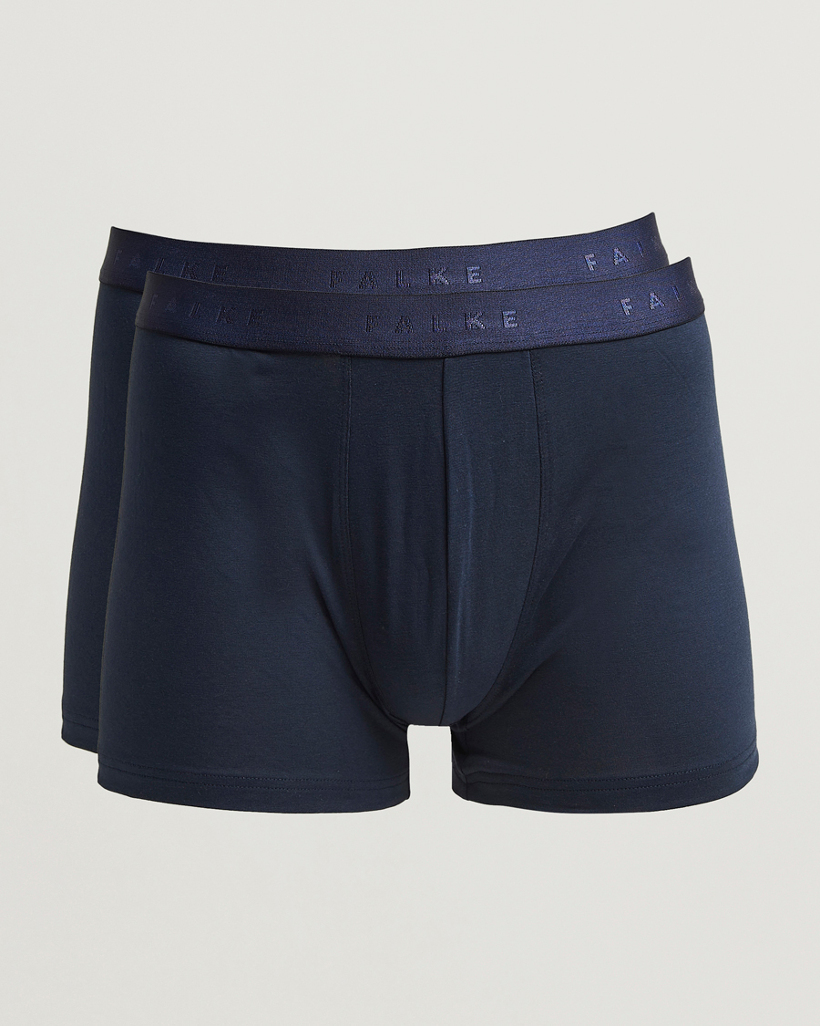 Herre | Undertøj | Falke | 2-Pack Cotton Boxer Briefs Midnight