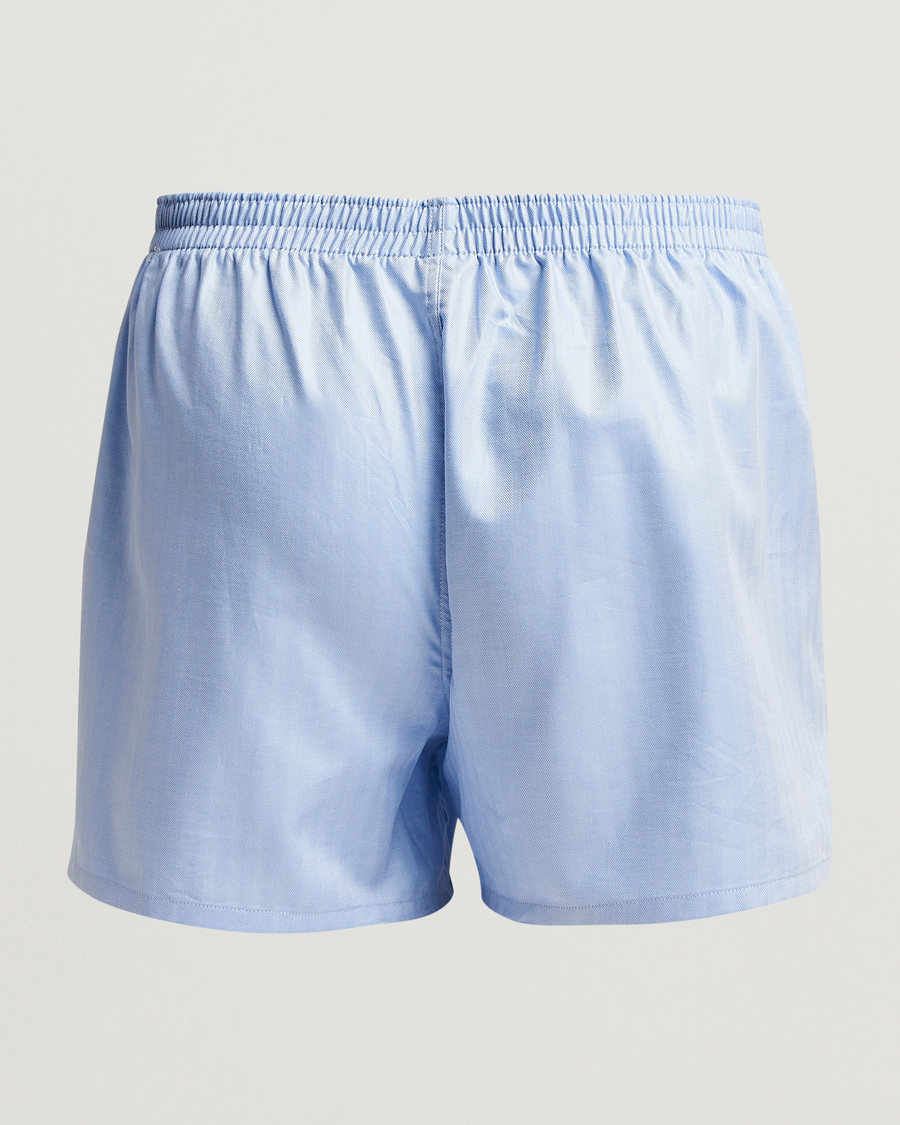 Herre | Undertøj | Falke | Cotton Woven Boxer Shorts Light Blue