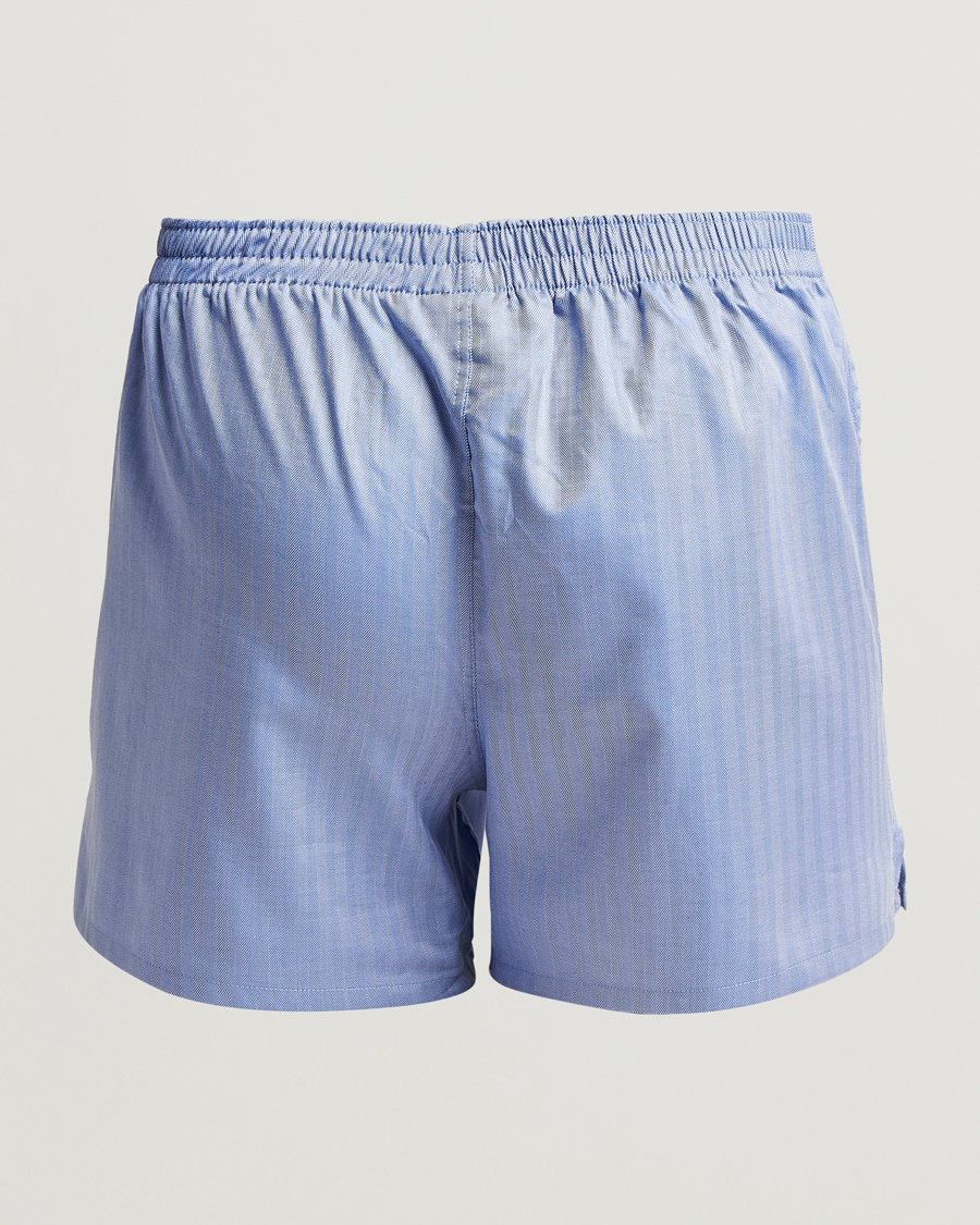 Herre | Undertøj | Falke | Cotton Woven Boxer Shorts Ocean Blue