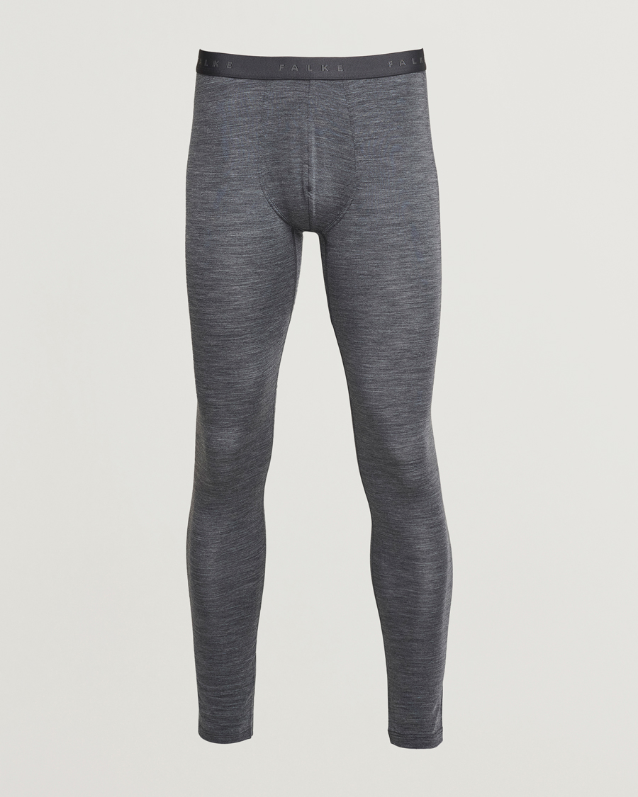 Herre | Undertøj | Falke | Clima Wool Long Tights Dark Grey Heather
