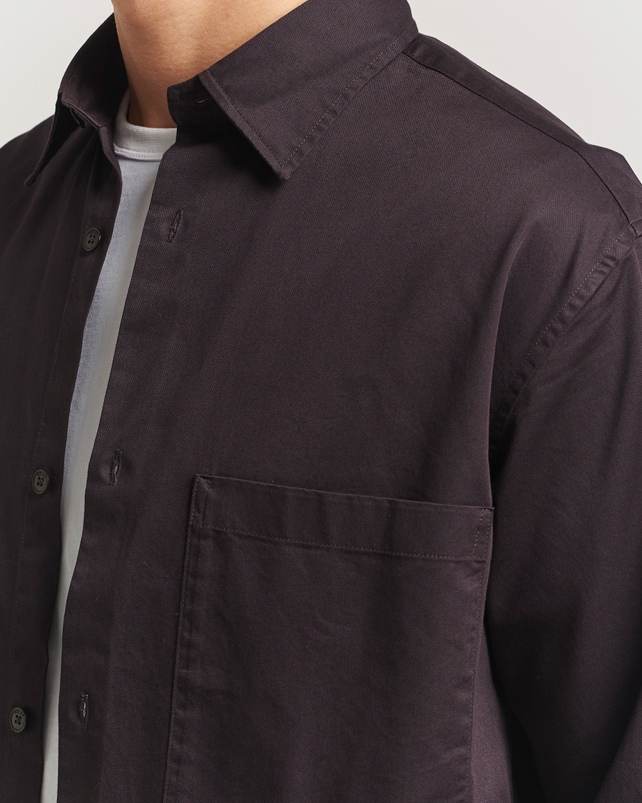 Herre | Skjorter | NN07 | Freddy Tencel Workwear Shirt Dusky Port